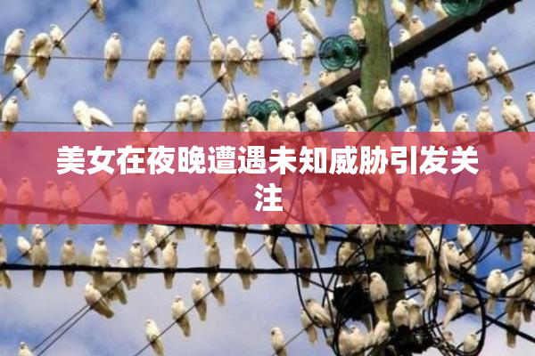 美女在夜晚遭遇未知威胁引发关注