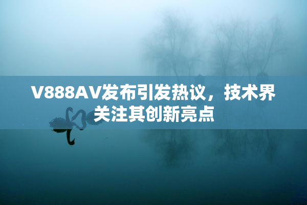 V888AV发布引发热议，技术界关注其创新亮点