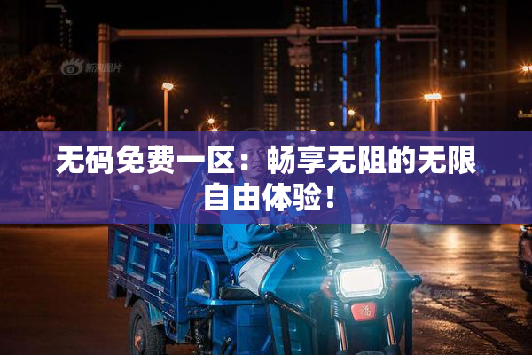 无码免费一区：畅享无阻的无限自由体验！