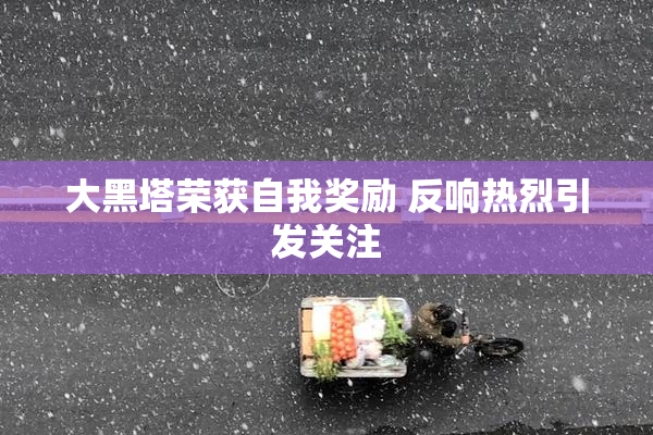 大黑塔荣获自我奖励 反响热烈引发关注
