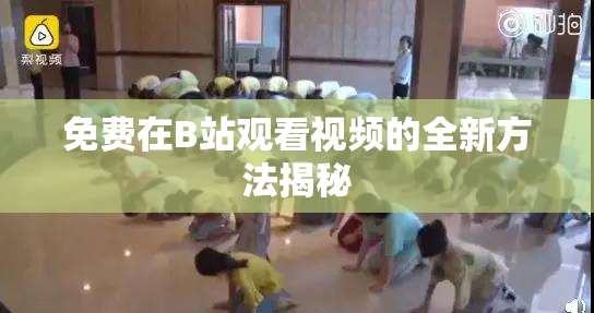 免费在B站观看视频的全新方法揭秘