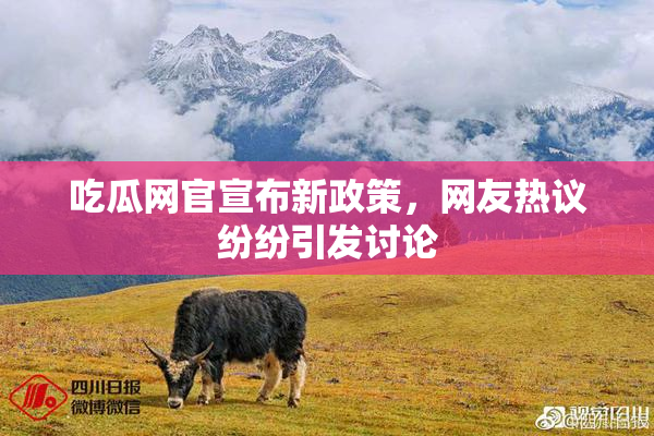 吃瓜网官宣布新政策，网友热议纷纷引发讨论