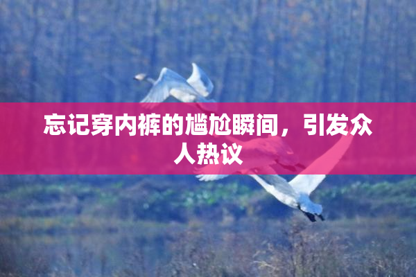 忘记穿内裤的尴尬瞬间，引发众人热议