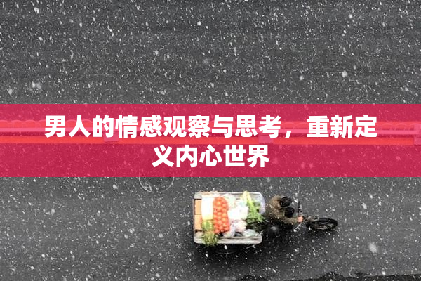 男人的情感观察与思考，重新定义内心世界