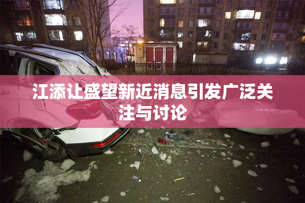 江添让盛望新近消息引发广泛关注与讨论