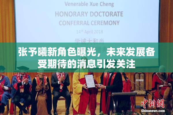 张予曦新角色曝光，未来发展备受期待的消息引发关注