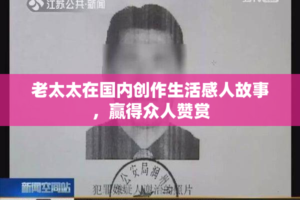 老太太在国内创作生活感人故事，赢得众人赞赏