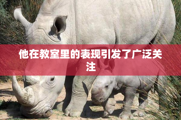 他在教室里的表现引发了广泛关注