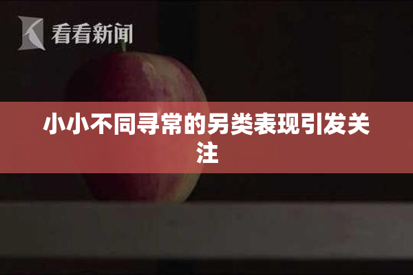 小小不同寻常的另类表现引发关注