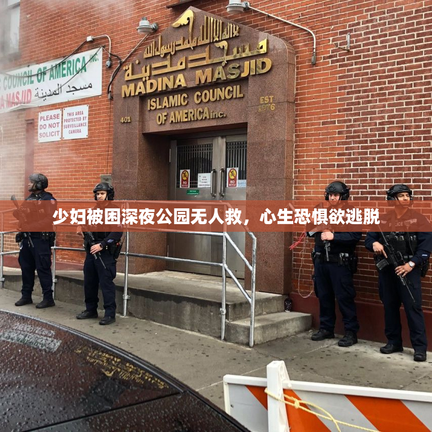少妇被困深夜公园无人救，心生恐惧欲逃脱