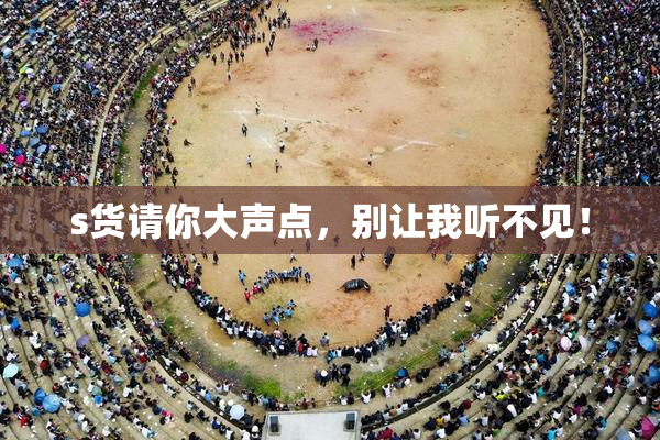 s货请你大声点，别让我听不见！