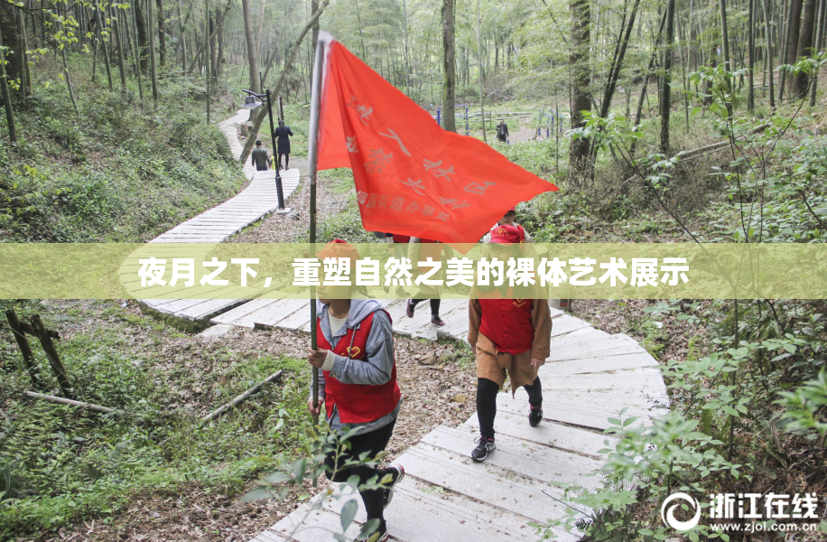 夜月之下，重塑自然之美的裸体艺术展示