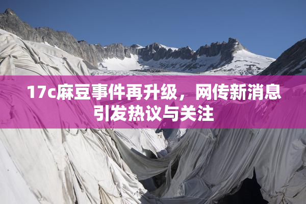 17c麻豆事件再升级，网传新消息引发热议与关注