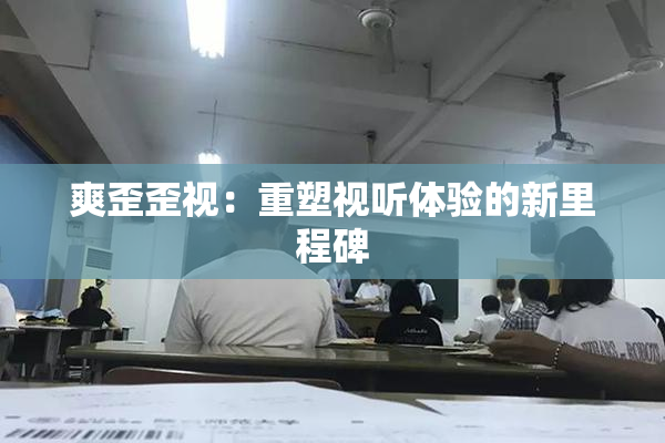 爽歪歪视：重塑视听体验的新里程碑