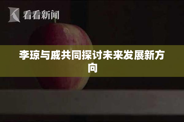 李琼与戚共同探讨未来发展新方向