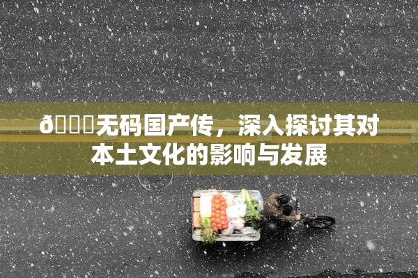 🔞无码国产传，深入探讨其对本土文化的影响与发展