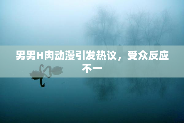 男男H肉动漫引发热议，受众反应不一