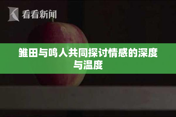 雏田与鸣人共同探讨情感的深度与温度