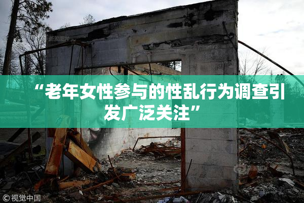 “老年女性参与的性乱行为调查引发广泛关注”