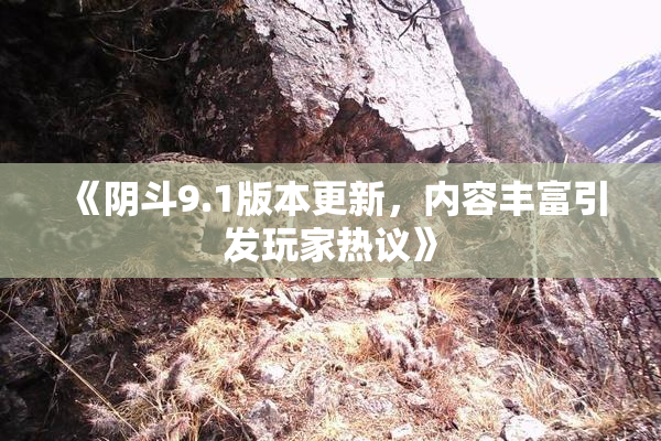 《阴斗9.1版本更新，内容丰富引发玩家热议》