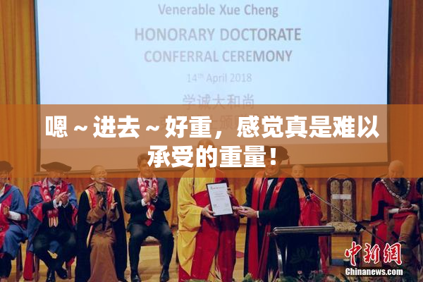 嗯～进去～好重，感觉真是难以承受的重量！