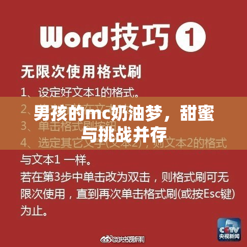 男孩的mc奶油梦，甜蜜与挑战并存
