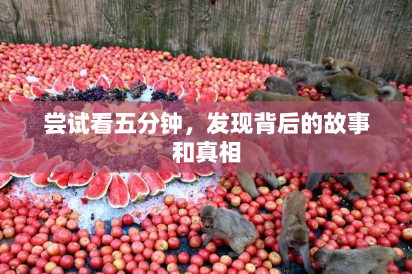 尝试看五分钟，发现背后的故事和真相