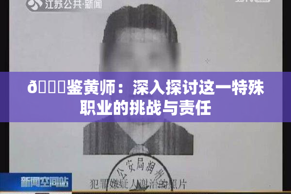🔞鉴黄师：深入探讨这一特殊职业的挑战与责任