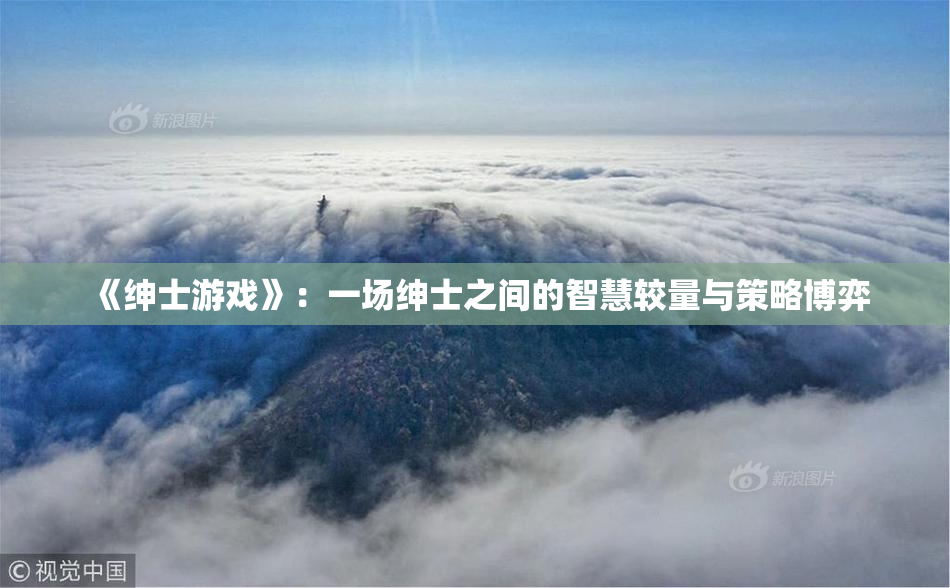 《绅士游戏》：一场绅士之间的智慧较量与策略博弈