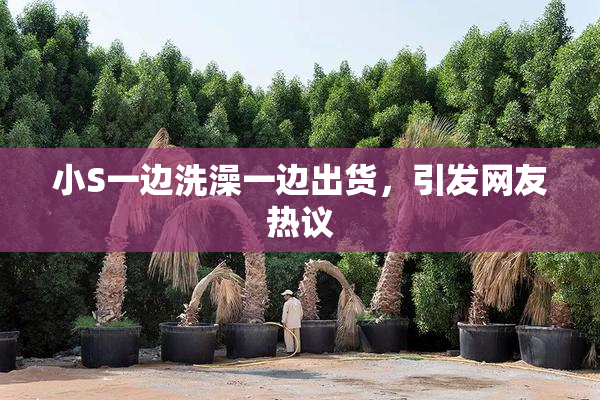 小S一边洗澡一边出货，引发网友热议