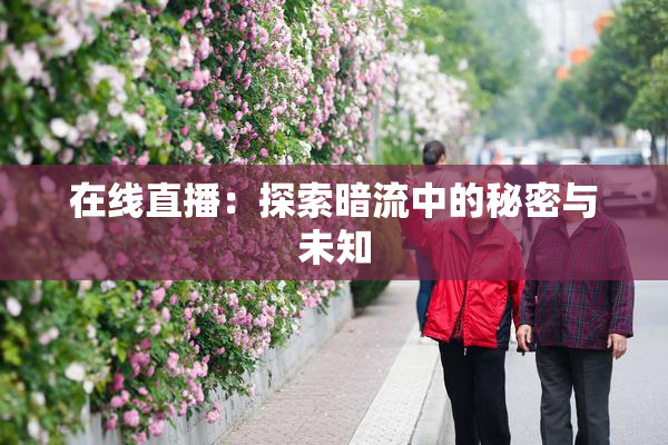 在线直播：探索暗流中的秘密与未知