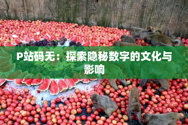 P站码无：探索隐秘数字的文化与影响