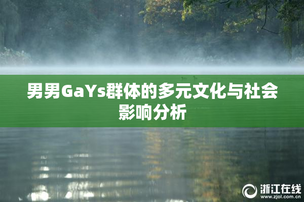 男男GaYs群体的多元文化与社会影响分析