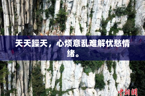 天天躁天，心烦意乱难解忧愁情绪。