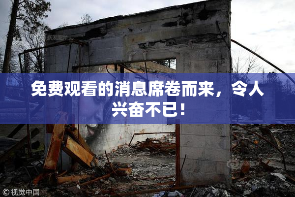 免费观看的消息席卷而来，令人兴奋不已！