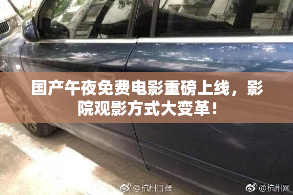 国产午夜免费电影重磅上线，影院观影方式大变革！