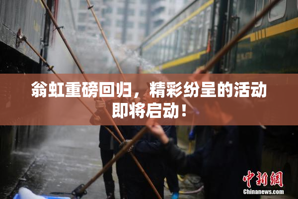 翁虹重磅回归，精彩纷呈的活动即将启动！
