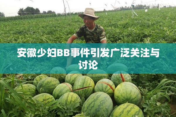 安徽少妇BB事件引发广泛关注与讨论