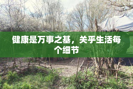 健康是万事之基，关乎生活每个细节