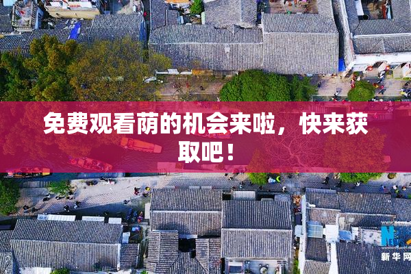免费观看荫的机会来啦，快来获取吧！