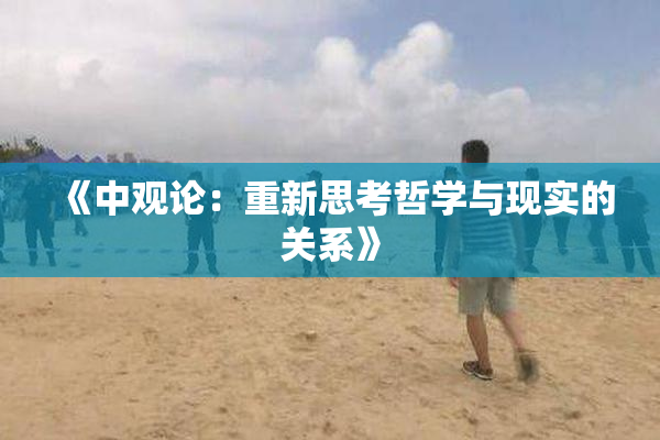 《中观论：重新思考哲学与现实的关系》