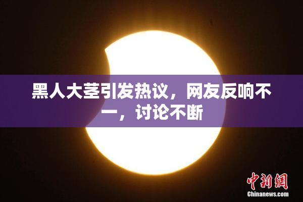 黑人大茎引发热议，网友反响不一，讨论不断