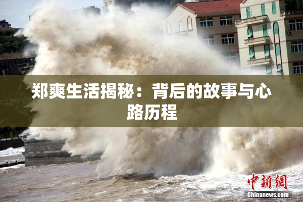 郑爽生活揭秘：背后的故事与心路历程