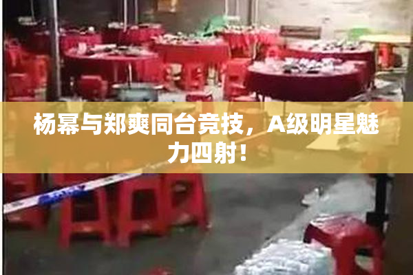 杨幂与郑爽同台竞技，A级明星魅力四射！