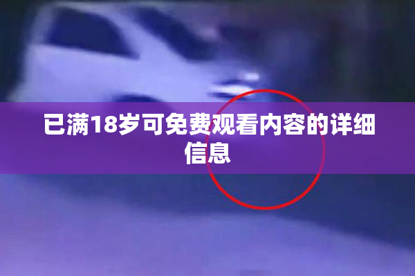 已满18岁可免费观看内容的详细信息