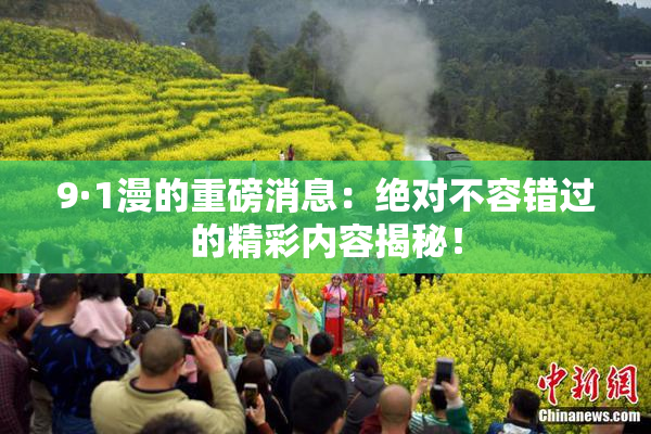 9·1漫的重磅消息：绝对不容错过的精彩内容揭秘！