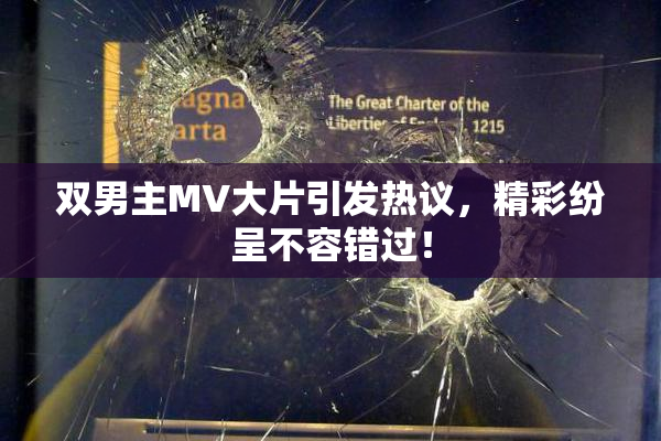 双男主MV大片引发热议，精彩纷呈不容错过！