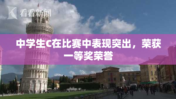 中学生C在比赛中表现突出，荣获一等奖荣誉