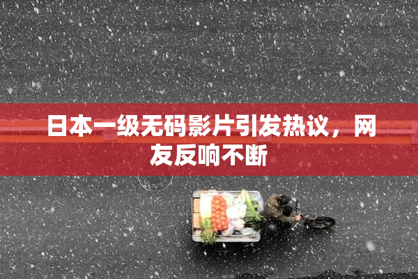 日本一级无码影片引发热议，网友反响不断
