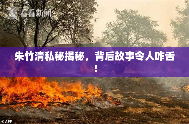 朱竹清私秘揭秘，背后故事令人咋舌！
